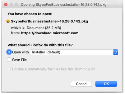 skype for business mac not launching